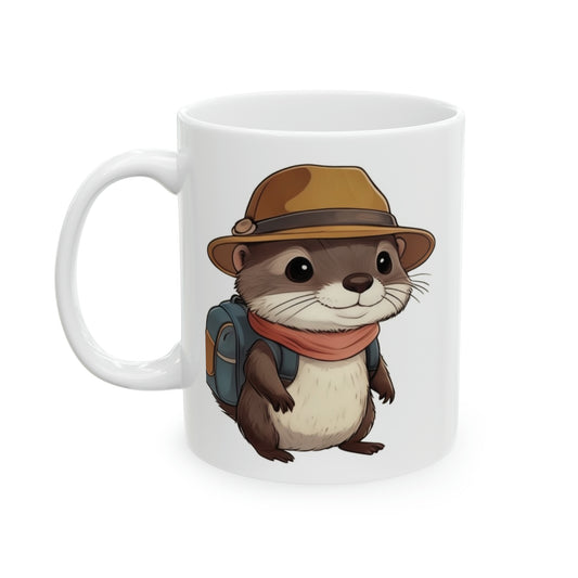 Ceramic Mug, 11oz (Otter)